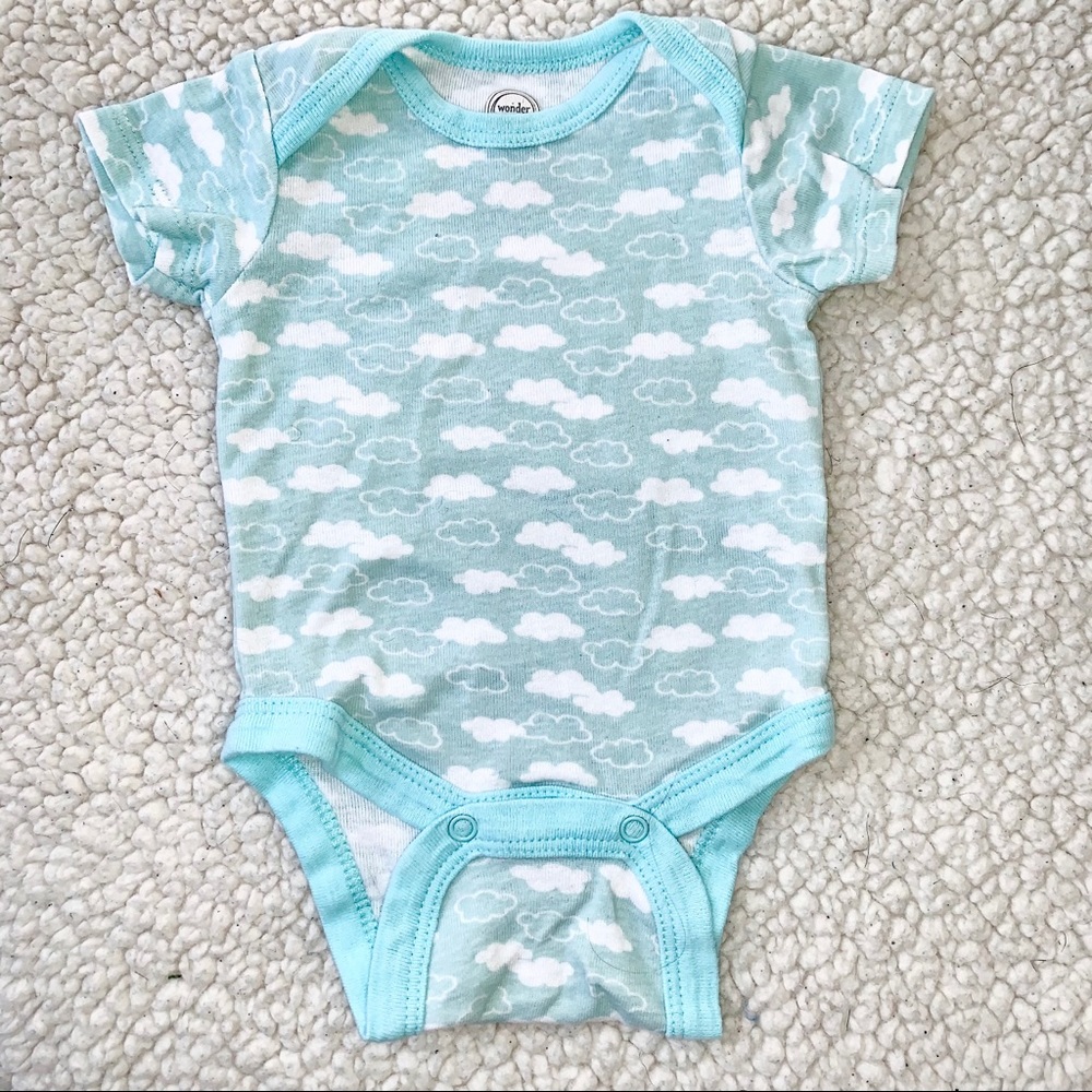Wonder Nation newborn bodysuit blue